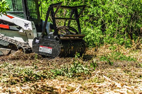 brush clearing with skid steer|bobcat attachments for clearing brush.